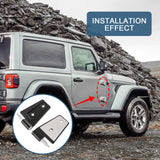 JDMSPEED 16PCS Steel Door Hinge Kit Inside Outside For Jeep Wrangler 2007-2018 JK 3.6L