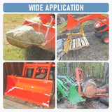 JDMSPEED NEW 2 Set Heavy Duty 3/8" Bolt On Grab Hooks For Loader Tractor Bucket Orange