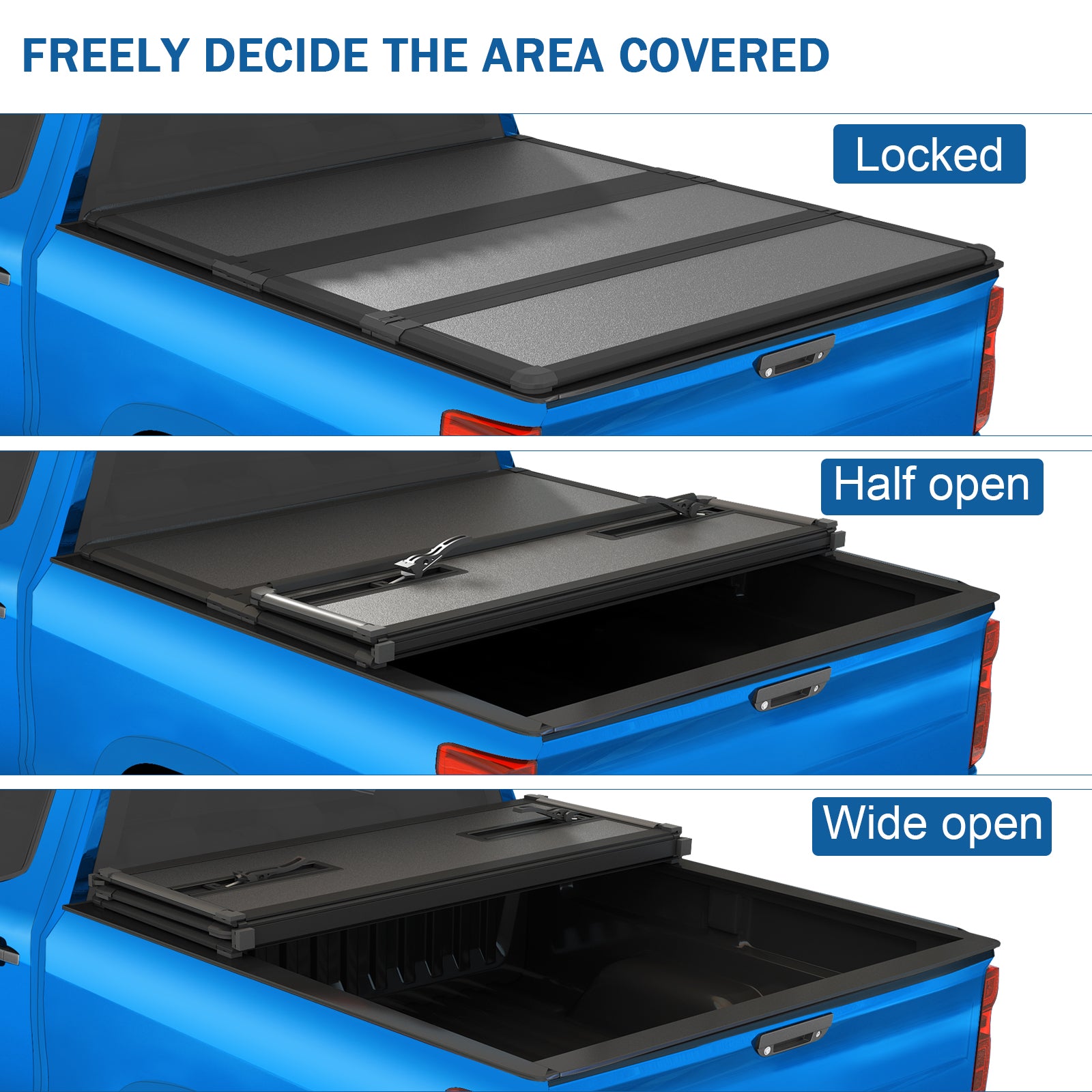 Gator EFX Hard Tri-Fold Tonneau Cover for 2015 - 2022 Chevy Gator EFX Hard Tri-Fold Tonneau Cover for 2015 - 2022 Chevy