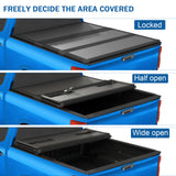 JDMSPEED 6FT Tri-Fold Hard Bed Tonneau Cover Fits 2015-2022 Chevy Colorado GMC Canyon