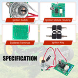 JDMSPEED Ignition Switch Module AM136681 For John Deere 415 425 445 455 sn0-70,000 w/keys