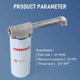JDMSPEED 18GPM 3/4" 10Micron Particulate Filter for Diesel Gas Transfer Tanks Fuel Barrel