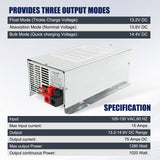 JDMSPEED 75 Amp DC Auto Detect Deckmount Converter Charger For WFCO WF-9875-AD-CB WF-9800