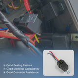 JDMSPEED 4x Heavy Duty 12V 40A Car Auto 5 Pins & Wire Relay Waterproof Plug Socket Set