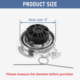 JDMSPEED New Aluminum Locking Diesel Fuel Cap Fit For Peterbilt Replace #110-485-9200