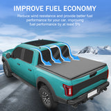 JDMSPEED 6ft Short Bed Soft Folding Tri-Fold Tonneau Cover For Ford Ranger 2019-2023 NEW