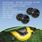 JDMSPEED 20Pcs Deck Wheel Fit John Deere AM116299 AM133602 M111489 LX289 LT180 GX355 X320