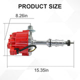JDMSPEED For Ford FE HEI Distributor V8 Engines Red Cap 65000 Volt 352 360 390 427 428