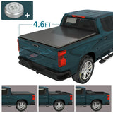 JDMSPEED 4.6FT Bed 3-Fold Tonneau Cove Soft Tri Fold 4'6" Bed For Ford Maverick 4WD 2022