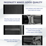 JDMSPEED 8FT Roll Up Truck Bed Tonneau Cover For 07-13 Chevy Silverado GMC Sierra W/ Lamp