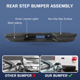 JDMSPEED Rear Bumper For 1999-2007 Chevy Silverado GMC Sierra 1500 1999-2004 2500