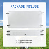 JDMSPEED Vented Windshield For Kubota RTV X900 X1120 X1140 X1130 2014-2024 KB-X900LWV-2