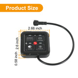 JDMSPEED Auxpower A24 4 Gang RGB Backlit Switch Panel Automatic Dimming 3 Lighting Modes