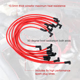 JDMSPEED High Performance Spark Plug Wire Set SBC BBC HEI 350 383 454 Electronic 10.5MM