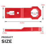 JDMSPEED Red Front Tow Hook Heavy Duty Bumper Towing Hook Kit For Ford F-150 Raptor 2009