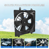 JDMSPEED Left AC Condenser Radiator Cooling Fan For Honda Civic 1.5 1.8 2.4L 2012-2015