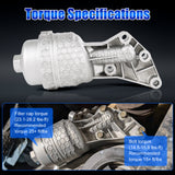 JDMSPEED 26300-3LAA0 Aluminum Engine Oil Filter Housing For Kia Hyundai Genesis Palisade