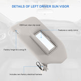 JDMSPEED Left & Right Sun Visor For 2013-18 Pathfinder 14-17 Infiniti QX60 W/ Lamp DN