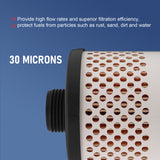 JDMSPEED Fuel Tank Filter 30 Micron 496-5 For Gasoline Biodiesel Water Separate Diesel