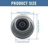 JDMSPEED 4X Trailer 1.98" Axle EZ Lube Grease Hub Cover Dust Cap Cup & Extra Rubber Plug