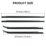 JDMSPEED For Toyota Tundra 2000-2006 Double Cab Weatherstrip Outer Lower Window X4