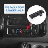 JDMSPEED A/C Heater Manual Climate Temp Control Panel 55055459AF Fits Dodge Ram 98-03 Van