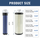 JDMSPEED Air Filter Set 11013-7019 For Kohler Kawasaki 11013-7020 2508301-S 2508304-S