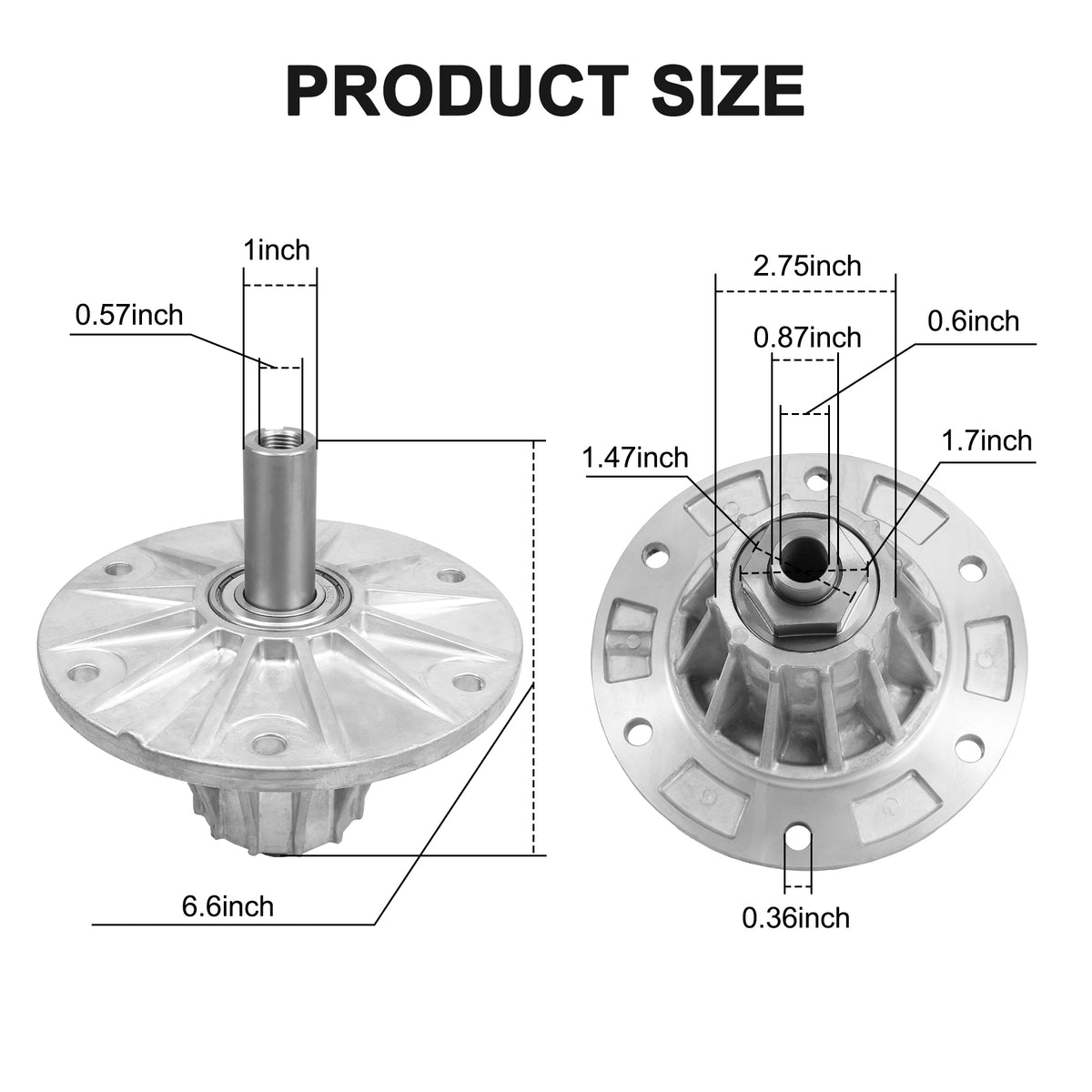 JDMSPEED Spindle Assembly RZ1848B For Bob-Cat ZT200 4165022 Bunton Rya ...