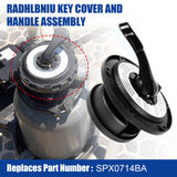 JDMSPEED Key Cover and Handle Assembly For Hayward SP0714T Multiport Valve SPX0714BA