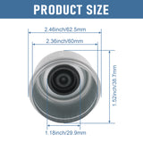 JDMSPEED 4x 2.44" Dexter EZ Lube Rubber Plug Dust Cap Grease Cover Trailer Axle Hub