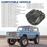 JDMSPEED 10023539 12 Bolt Differential Cover Gray Iron 9.75" Rear Axle For Ford
