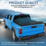 JDMSPEED Tonneau Cover Hard Tri-Fold Truck 67in Bed 5.5FT FRP Fits For Titan 2017-2024