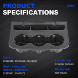 JDMSPEED Front Cup Holder 23362989 For Chevrolet GMC Sierra Silverado 1500/2500/3500