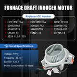 JDMSPEED Furnace Draft Inducer Blower Motor HC21ZE126A NEW for Carrier 326628-762