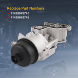 JDMSPEED 11428643745 Engines Oil Filter Housing For MINI COOPER N18 R55 R60 R57 R58 R56