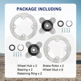 JDMSPEED Pair Front Rear Wheel Hub Rotor For 2014-2022 Polaris RZR XP 1000 RZR S W/ Studs