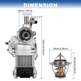 JDMSPEED Water Pump W/ Thermostat Set 251002E272 255002E272 Fits Hyundai Kia Hybrid NEW