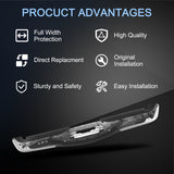 JDMSPEED Rear Step Bumper W/o Park Sensor Holes Chrome For 1999-2007 Ford F-250 F-350