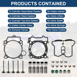JDMSPEED Cylinder Head Valve W/ Gasket Kit For Yamaha YFZ450 YFZ 450 2004 2005-2009 NEW