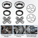 JDMSPEED Front Axle Seal and U Joints Kit For Ford F350 F250 Super Duty DANA 50 60 98-05
