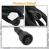 JDMSPEED Auxpower A24 4 Gang RGB Backlit Switch Panel Automatic Dimming 3 Lighting Modes