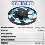 JDMSPEED NEW Electric Right Cooling Fan VW3115113 Assembly For Volkswagen Jetta 2005-2017