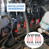 JDMSPEED 41-110 Iridium Spark Plugs & M8-48322 Spark Plug Wires for 5.3 6.0L 6.2L Chevy