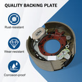 JDMSPEED 12-1/4x5" 12K 15K Electric Backing Plate Trailer Brake For Dexter 5" 23-442