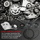 JDMSPEED Serpentine Belt Drive Component Kit Fit Ford Expedition F-150 Lincoln 2004-2006