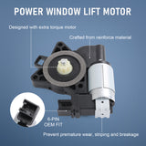 JDMSPEED Power Window Lift Regulator Motor 6-Pins For Mazda 3 5 6 CX-7 CX-9 RX-8 742-801