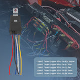 JDMSPEED 4x Heavy Duty 12V 40A Car Auto 5 Pins & Wire Relay Waterproof Plug Socket Set