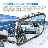 JDMSPEED Black Manual Side View Door Mirrors Left Right Pair Set For Jeep Wrangler 87-02