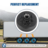 JDMSPEED 8K Axle 12-1/4"x3-3/8" 5/8 stud Oil/grease 8000# Lippert Trailer Hub Brake Drum