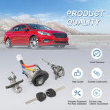 JDMSPEED Ignition Switch Front Left Door Lock Barrel For Hyundai Sonata 81970-3SA00 09-14